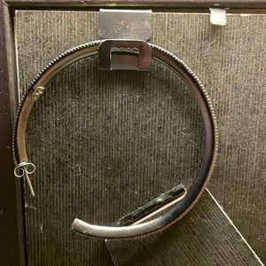 Pristine.. Barneys New York 80’s 2.5” hoop small yellow stone earrings